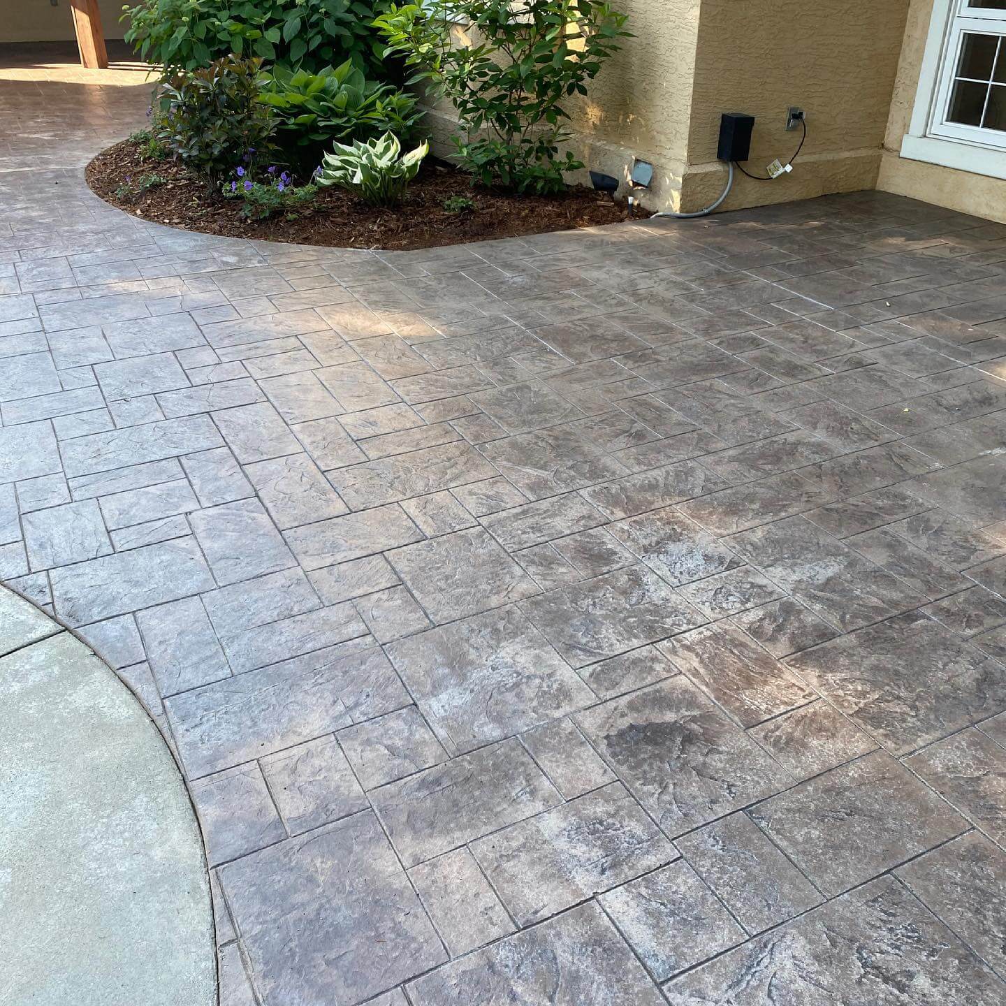 Make worn concrete look useful and cared for again.