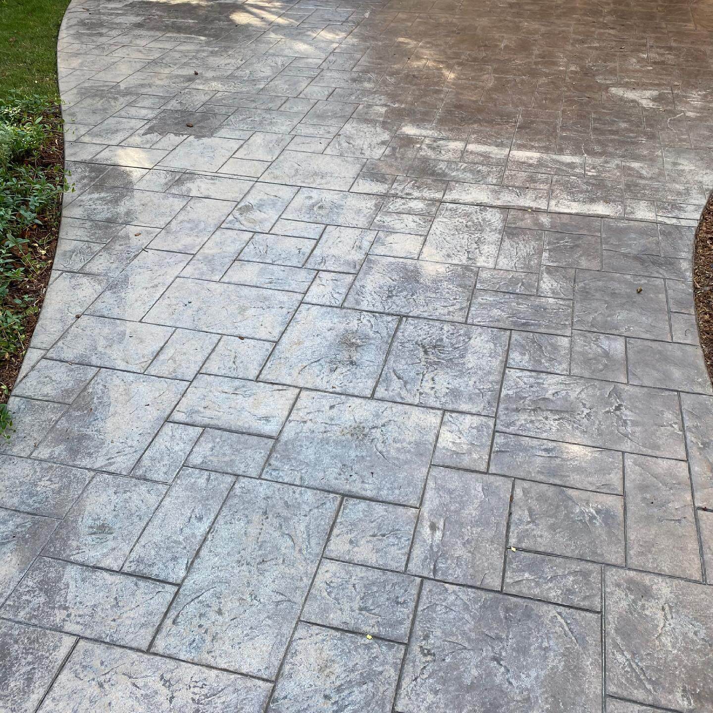 Make worn concrete look useful and cared for again.