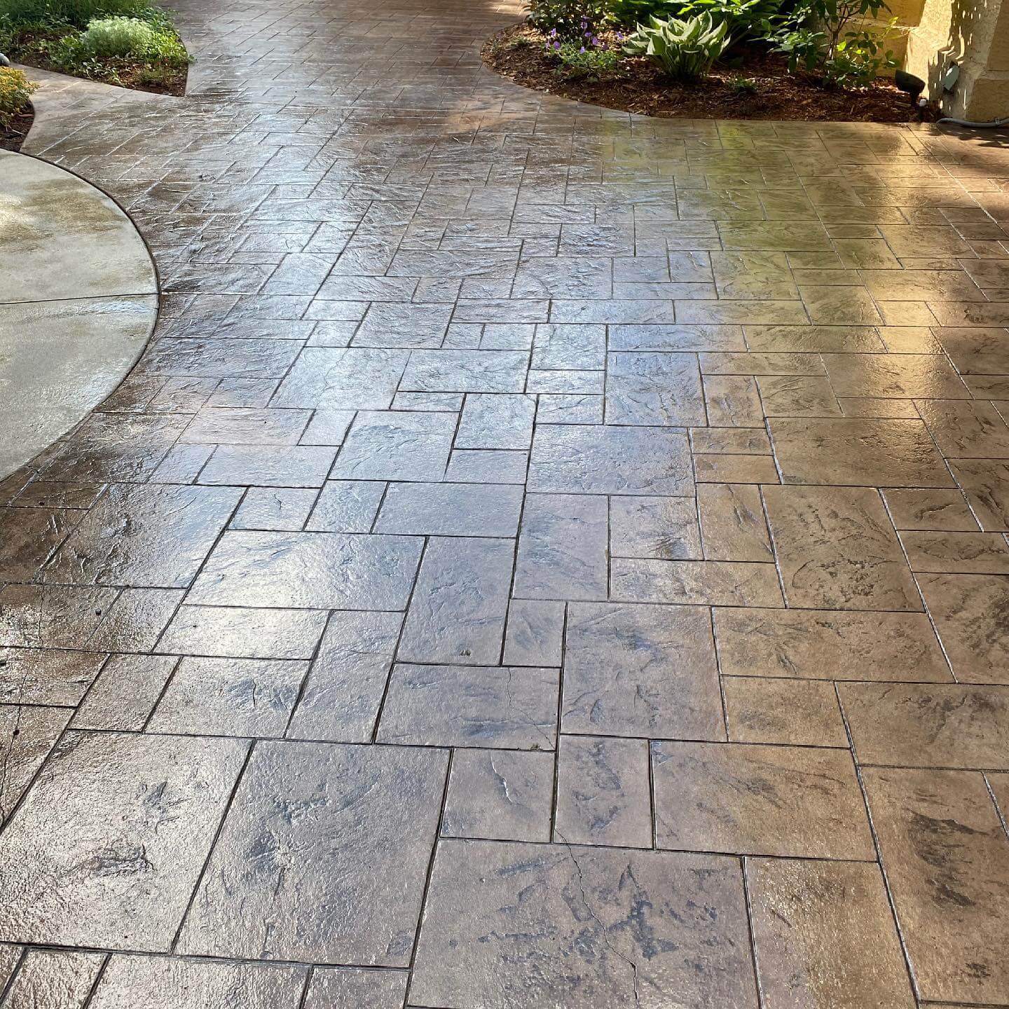 Make worn concrete look useful and cared for again.