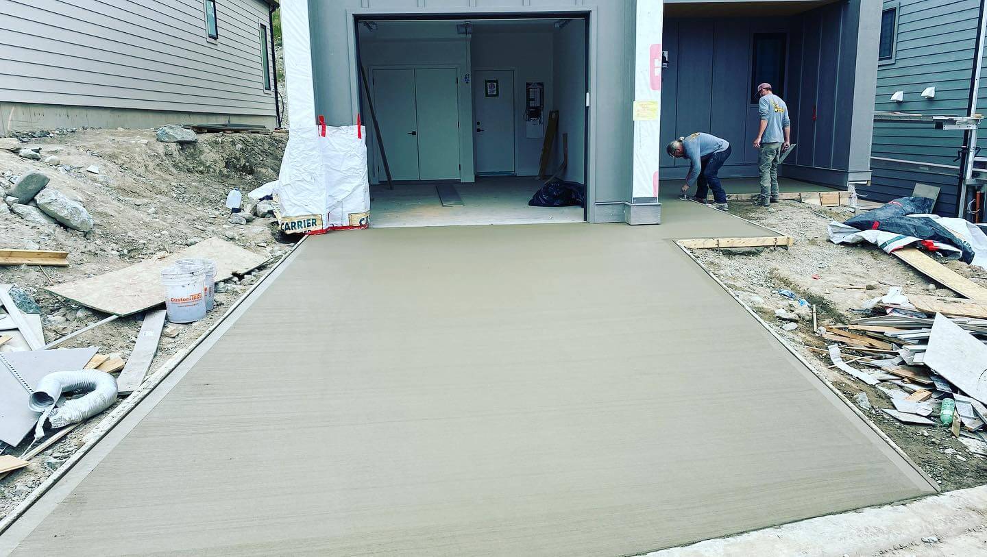 Concrete driveway project