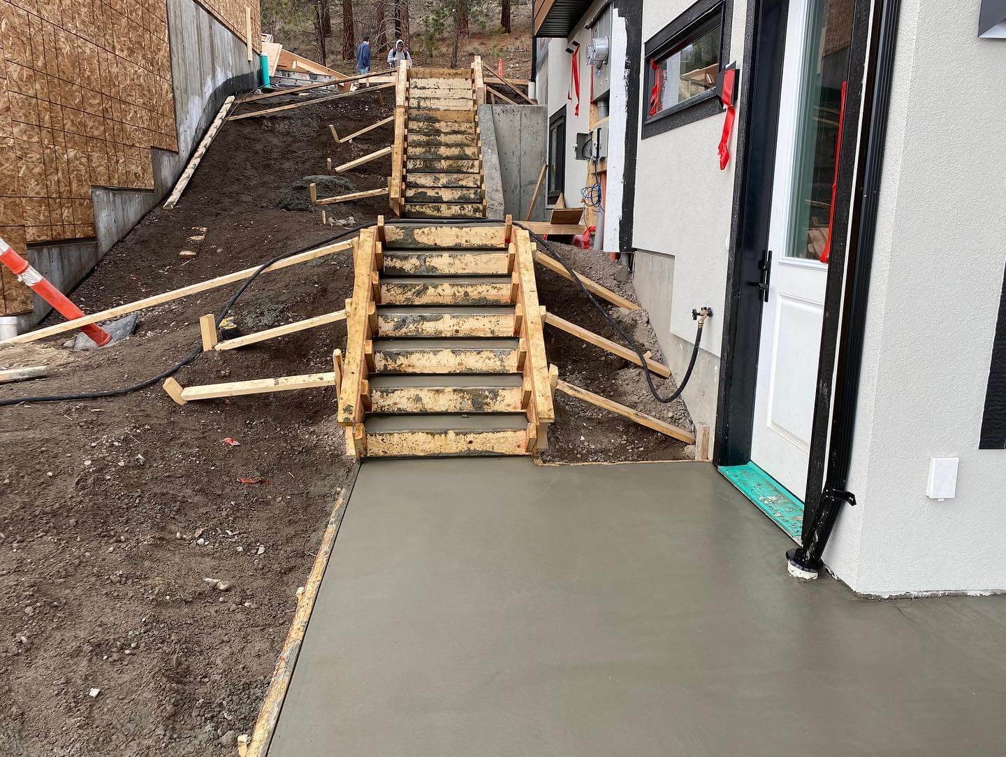 Concrete stair forms