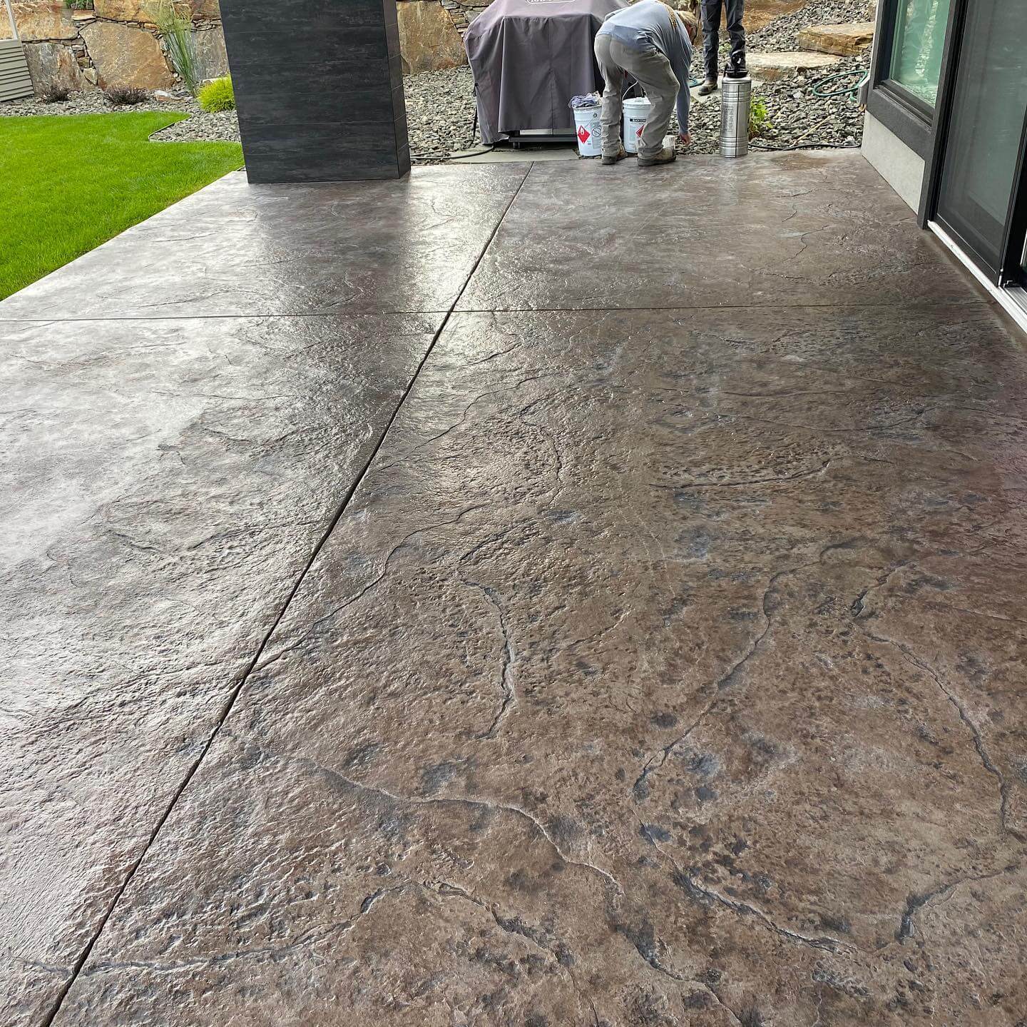 Refresh faded concrete and protect the surface.